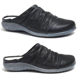 NAOT Paretao Mule Slip On Clogs Size 42 11 Black Leather Comfort NEW $169